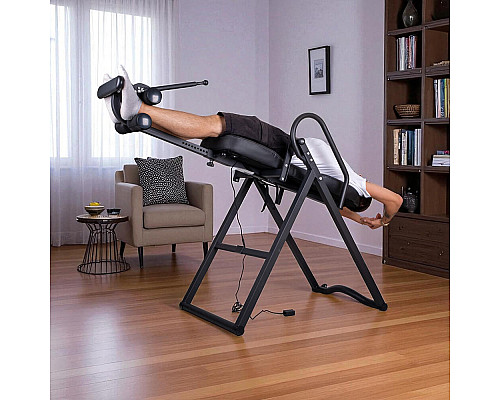 Інверсійний стіл з підігрівом inSPORTline Inverso Heaty, чорний