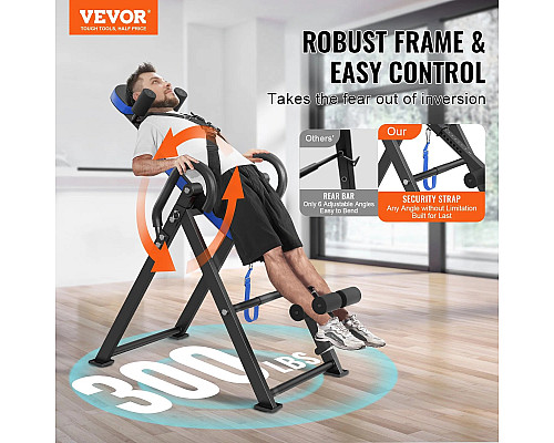 Інверсійний стіл VEVOR QD001, чорний