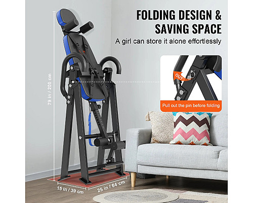 Інверсійний стіл VEVOR QD001, чорний