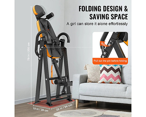 Інверсійний стіл VEVOR QD002, чорний