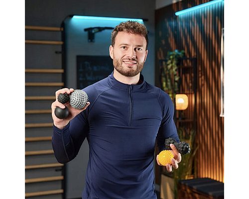 Набір масажних м'ячів Trex Sport TX-005MSC 5в1 для йоги та фітнесу EPP