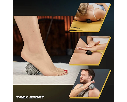 Набір масажних м'ячів Trex Sport TX-003MSA 3в1 для йоги та фітнесу EPP