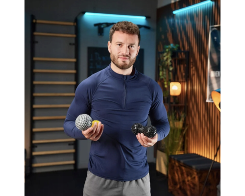 Набір масажних м'ячів Trex Sport TX-003MSB 3в1 для йоги та фітнесу PVC Набір масажних м'ячів Trex Sport TX-003MSB 3в1 для йоги та фітнесу PVC