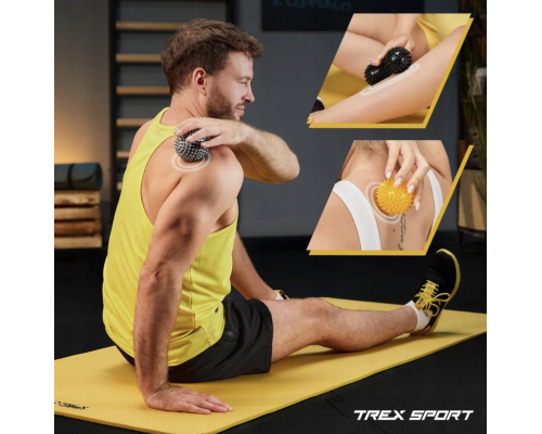 Набір масажних м'ячів Trex Sport TX-003MSB 3в1 для йоги та фітнесу PVC Набір масажних м'ячів Trex Sport TX-003MSB 3в1 для йоги та фітнесу PVC