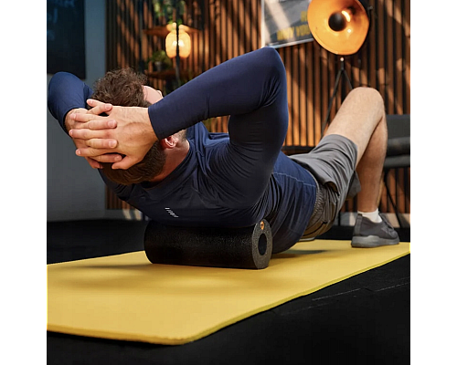 Роллер масажер гладкий Trex Sport TX-033EPR EPP 33см чорний