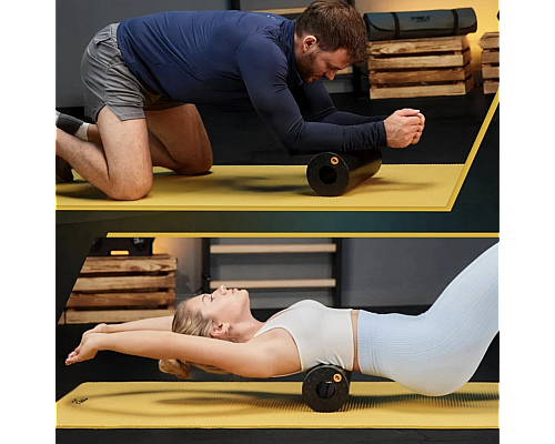 Роллер масажер гладкий Trex Sport TX-033EPR EPP 33см чорний