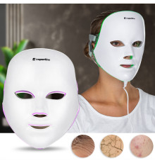 Світлодіодна маска для обличчя, світлова терапія inSPORTline Manahil
