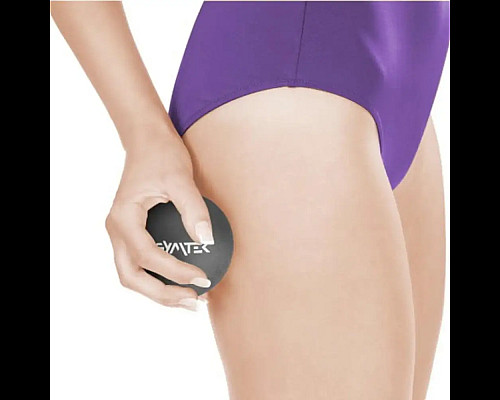 Масажний м'яч Gymtek 63 мм силіконовий чорний