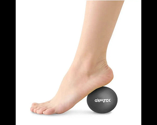 Масажний м'яч Gymtek 63 мм силіконовий чорний
