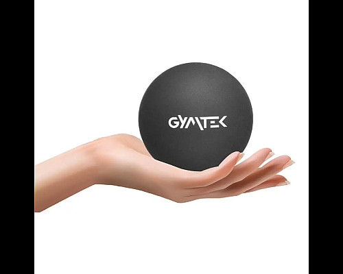 Масажний м'яч Gymtek 63 мм силіконовий чорний