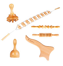 Дерев'яний набір для масажу всього тіла inSPORTline Teriva Set