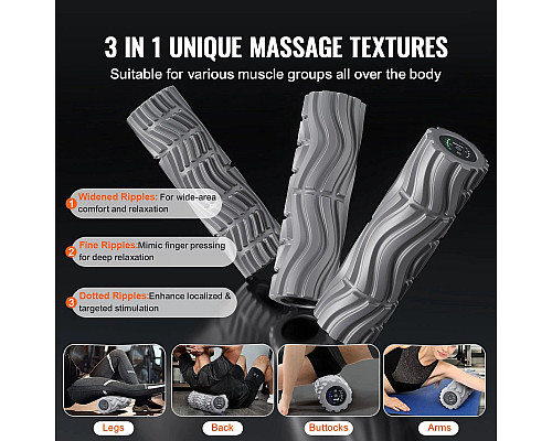 Масажний ролик VEVOR  HY-5007, сірий