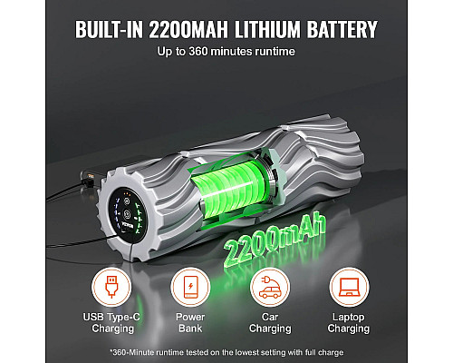 Масажний ролик VEVOR  HY-5007, сірий