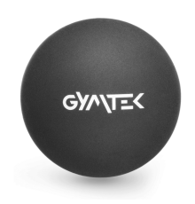 Масажний м'яч Gymtek 63 мм силіконовий чорний