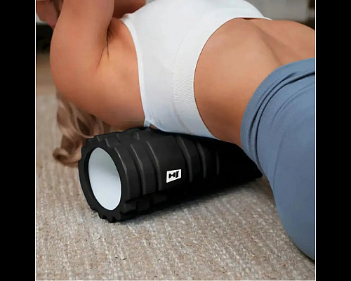 Ролик масажний Hop-Sport HS-A033YG 33 х 14 см, чорний