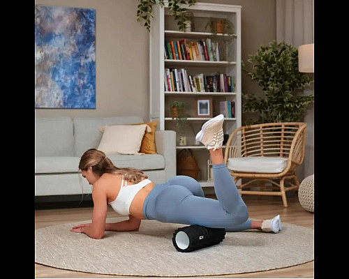 Ролик масажний Hop-Sport HS-A033YG 33 х 14 см, чорний