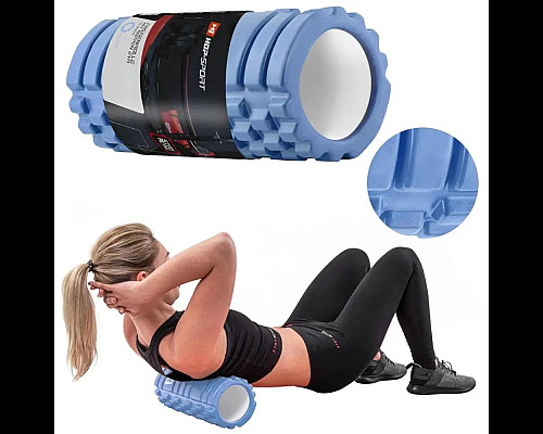 Ролик масажний Hop-Sport HS-A033YG 33 х 14 см, блакитний