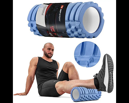 Ролик масажний Hop-Sport HS-A033YG 33 х 14 см, блакитний