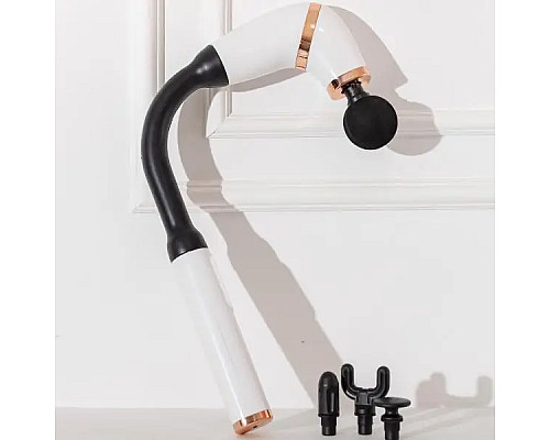 Масажер перкусійний HP-11-11W 4 насадки, білий