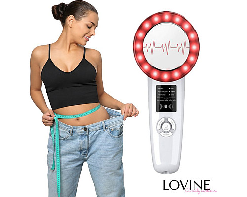 Ультразвуковий масажер для схуднення Lovine 6in1 EMS uniw