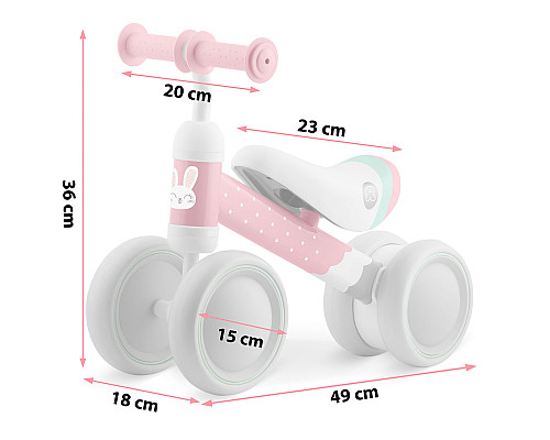 Біговел Ricokids 760600, сіро-рожевий