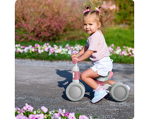 Біговел Ricokids 760600, сіро-рожевий