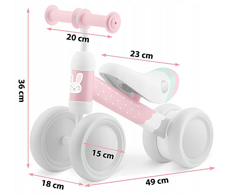 Біговел Ricokids 760600, сіро-рожевий