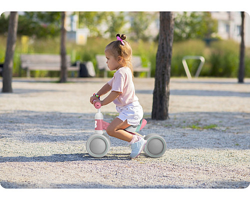 Біговел Ricokids 760600, сіро-рожевий