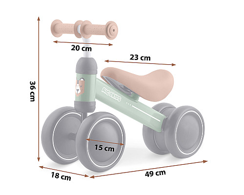 Біговел Ricokids 760601 чорно-коричневий