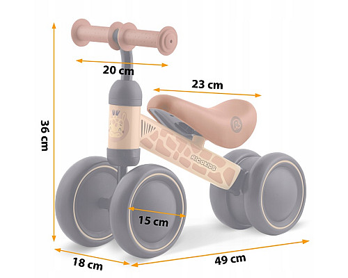 Біговел Ricokids 760605, чорно-коричневий