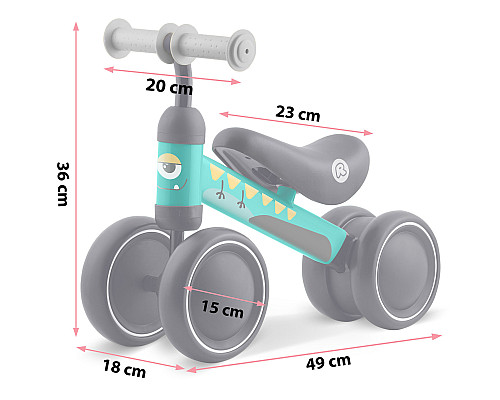 Біговел Ricokids 760604, чорно-зелений