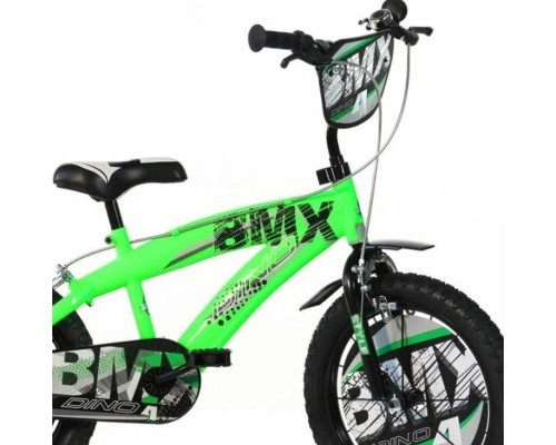 Дитячий велосипед DINO 14", чорно-зелений