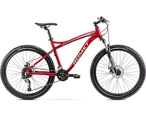 Гірський велосипед Romet ROMET RAMBLER FIT 26 бордово-сріблястий 18 M (2126164)