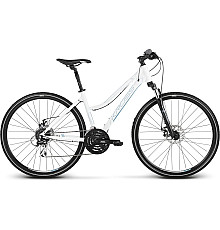 Гірський велосипед Kross Evado 4.0 біло-синій глянець 