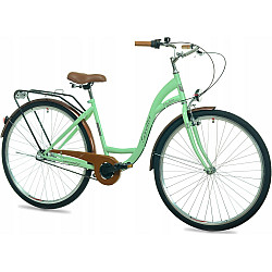 Жіночий велосипед NEEXT 28 GRETTA 3 передачі, м'ятно-коричневий