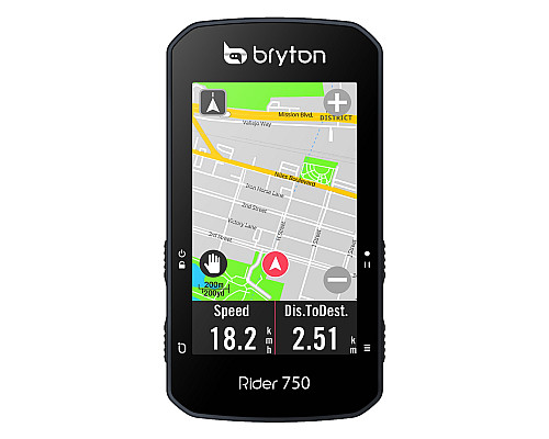 Велокомп'ютер BRYTON RIDER 750E - чорний