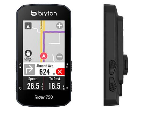 Велокомп'ютер BRYTON RIDER 750E - чорний