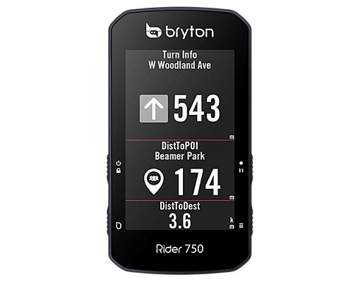 Велокомп'ютер BRYTON RIDER 750E - чорний