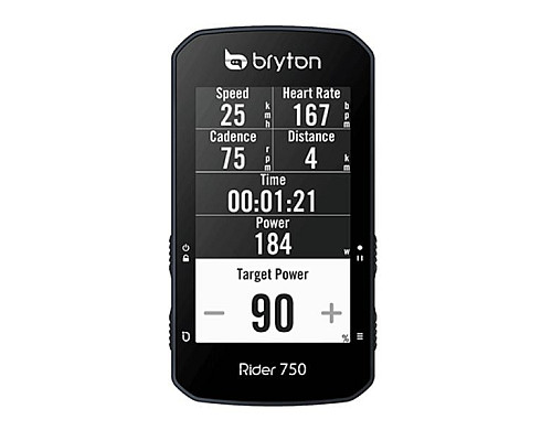 Велокомп'ютер BRYTON RIDER 750E - чорний