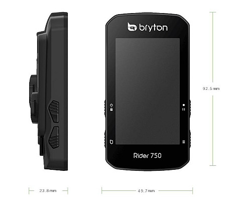 Велокомп'ютер BRYTON RIDER 750E - чорний