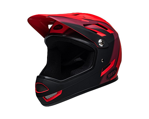 Шолом BELL Sanction full face S(52-54cm) червоно-чорно матовий Шолом BELL Sanction full face S(52-54cm) червоно-чорно матовий