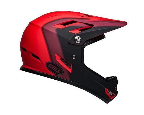 Шолом BELL Sanction full face S(52-54cm) червоно-чорно матовий Шолом BELL Sanction full face S(52-54cm) червоно-чорно матовий