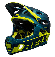 Шолом BELL SUPER DH MPS SPHERICAL full face розмір M 55-59 см, синьо-жовтий