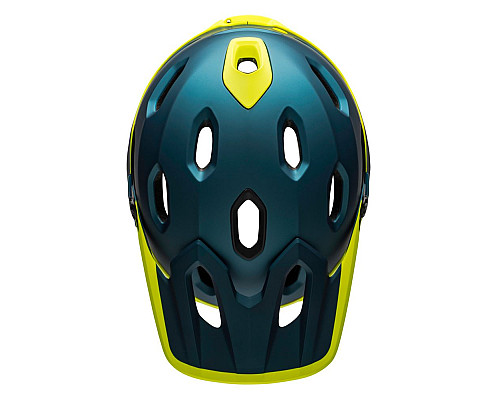 Шолом BELL SUPER DH MPS SPHERICAL full face розмір M 55-59 см, синьо-жовтий