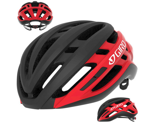 Шолом Szosowy GIRO AGILIS L 55-63cm чорно-червоно матовий Шолом Szosowy GIRO AGILIS L 55-63cm чорно-червоно матовий