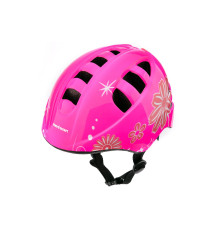Велосипедний шолом METEOR KS08 S 48-52 см рожево-білий