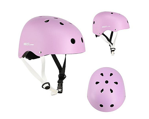 Дитячий шолом NILS EXTREME MTW001 розмір S 52-56 см, рожевий