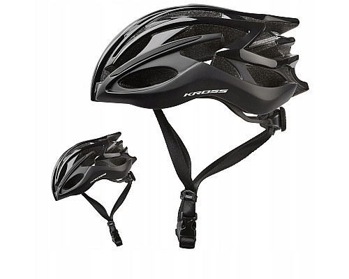 Дорожній шолом KROSS PELETON PRO M 54-58см чорний