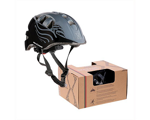 Дитячий шолом NILS EXTREME MTW08 розмір XS 48-52 см, чорний