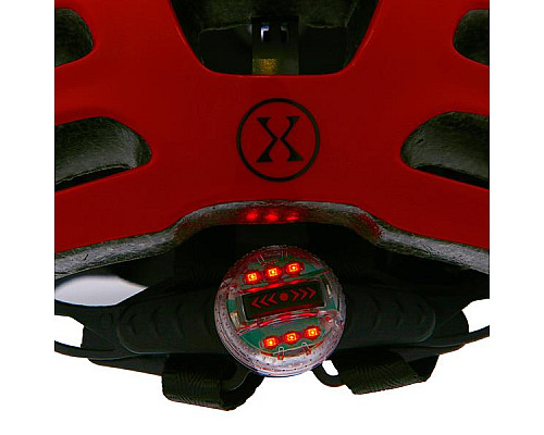 Світлодіодний шолом розмір XXS (43-51см) NILS EXTREME MTW01 червоний